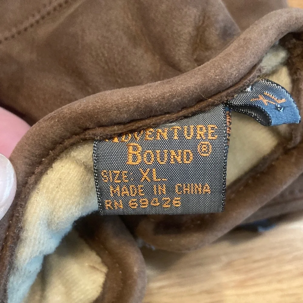 Brown Leather with Thinsulate Gloves